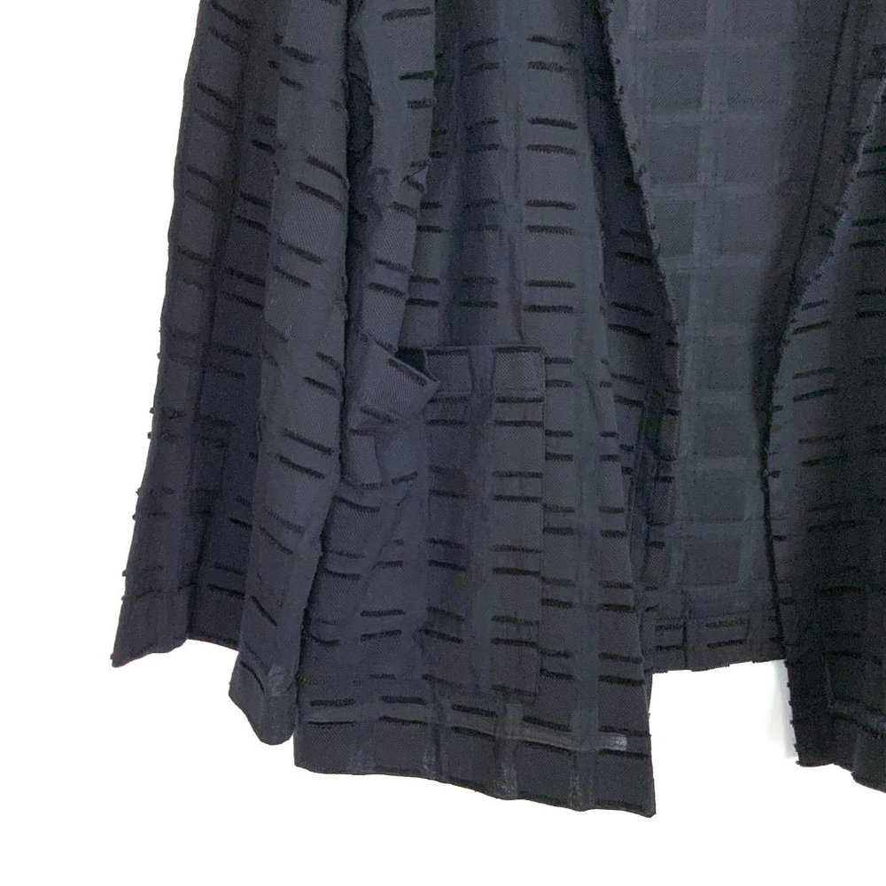 New Eileen Fisher Textured Organic Cotton Soffo Black Jacket Sz 1X - Picture 7 of 16